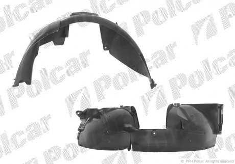 Купить Подкрылок передний правый Dacia Logan Polcar 2800FP1X (фото1) подбор по VIN коду, цена 639 грн.