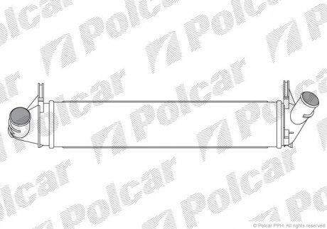 Интеркуллер Dacia Logan/Duster 1.5Dci 08- Polcar 2801J8-1