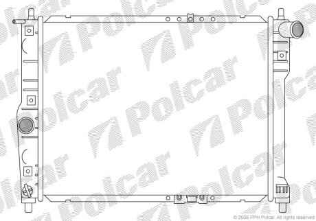 Радіатори охолодження | LANOS sedan (KLAT), Polcar 2912081