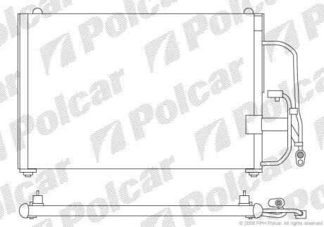 Радіатори кондиціонера DAEWOO LANOS Polcar 2912K8C1