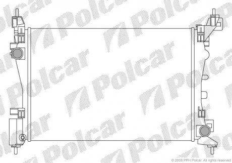 Купить Радиатор охлаждения Fiat Grande Punto 1.2-1.4 05- Fiat Grande Punto, Punto Polcar 302408-3 (фото1) подбор по VIN коду, цена 2065 грн.