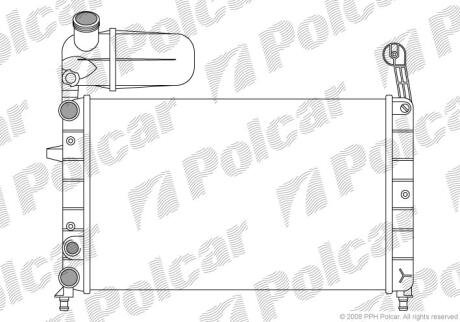 Радіатори охолодження TEMPRA 90- Polcar 3026081