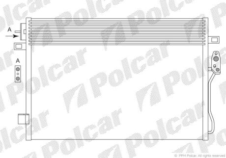 Радіатори кондиціонера DODGE JOURNEY/F.FREEMONT Polcar 3140K8C1