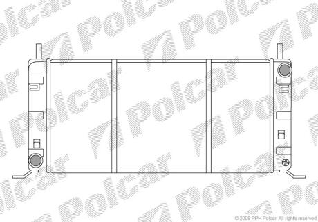 Радіатори охолодження ESCORT/ORION 86-90 Polcar 320408A2