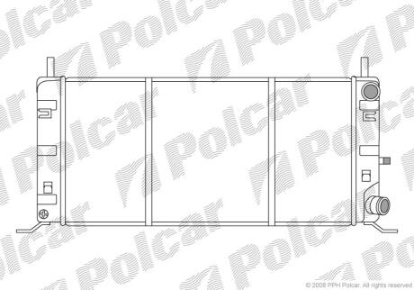 Радіатори охолодження ESCORT/ORION 86-90 Polcar 320408A3