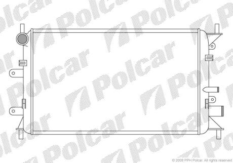 Радіатори охолодження ESCORT/ORION 90- Polcar 320608A1
