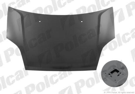 Капот FIESTA 05-09.08 Polcar 323703