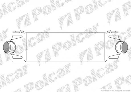 Интеркуллер Ford Tranzit 2.4Tdci 06- Polcar 3248J8-1