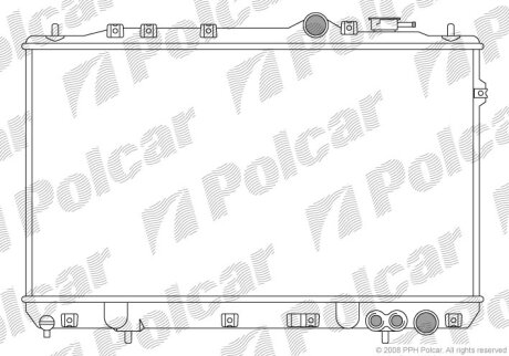 Радіатори охолодження | LANTRA 91-95/ 96- Polcar 401008