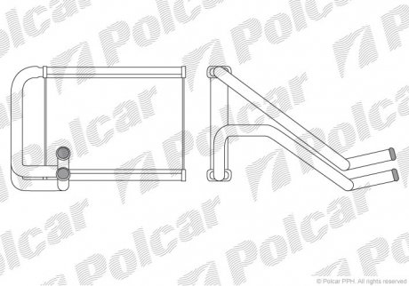 Теплообменник отопления салона Hyundai Sonata, Grandeur 09- Polcar 4028N81X
