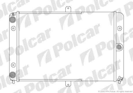 Радіатори охолодження SAMARA 87- Polcar 4401081