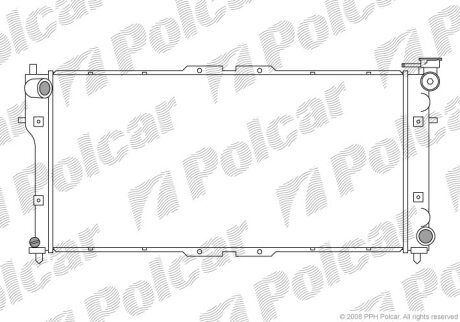 Радіатори охолодження | 626 V (GF), 05.97-12 Polcar 4516081