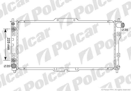 Радіатори охолодження | MX-6 (GE), 07.91-09. Polcar 4516085