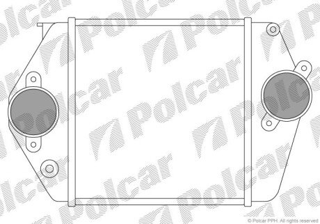 Інтеркулер MAZDA 6 2.0D 06.02-08.07 Mazda 6 Polcar 4519J8A1