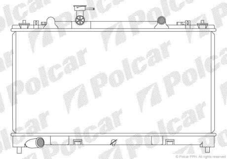 Радіатори охолодження | 6 sedan (GH), 08.07- Polcar 4560085
