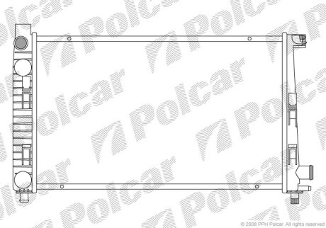Радіатори охолодження | KLASA A (W168), 07.9 Polcar 5005085