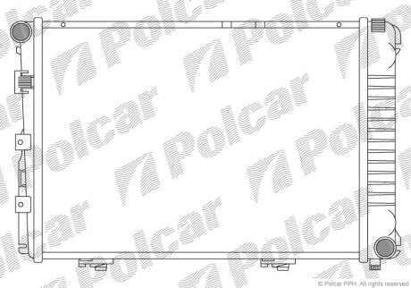 Радіатори охолодження | 124 sedan (W124), 12 Polcar 5014081