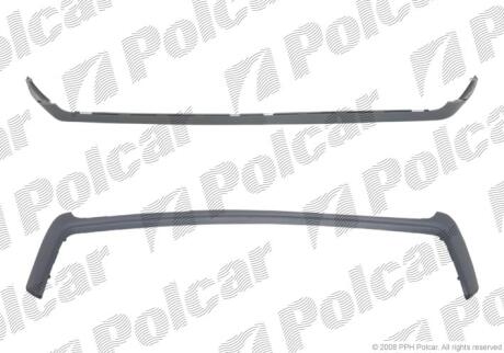 Спойлер бампера переднього MERCEDES W210 95- Polcar 501525