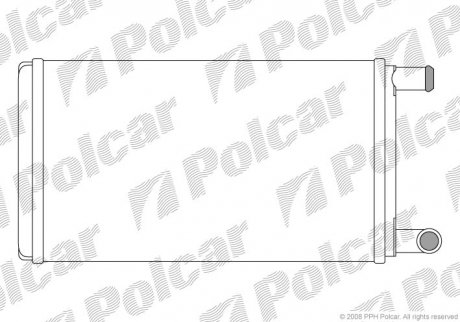 Купить Радиатор печки MB 207-310 2.3-2.9D 77-96 Mercedes T1/T2 Polcar 5061N8-1 (фото1) подбор по VIN коду, цена 978 грн.