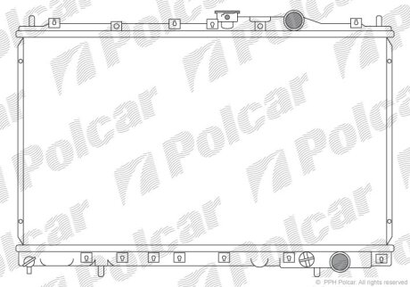 Радіатори охолодження | LANCER V Station Wag Polcar 5217081