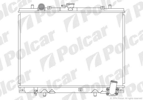 Радіатори охолодження | L200 96-00 Polcar 5277081
