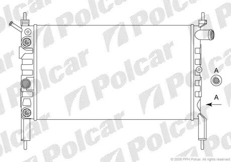 Радіатори охолодження ASTRA F 91- Polcar 550708