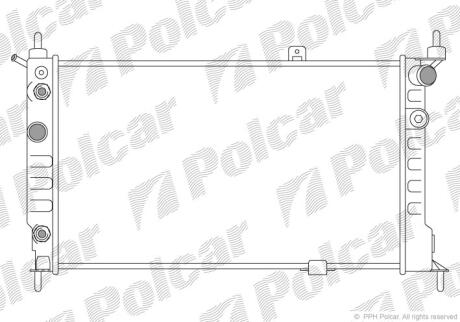 Радіатори охолодження ASTRA F 91- Polcar 550708A7
