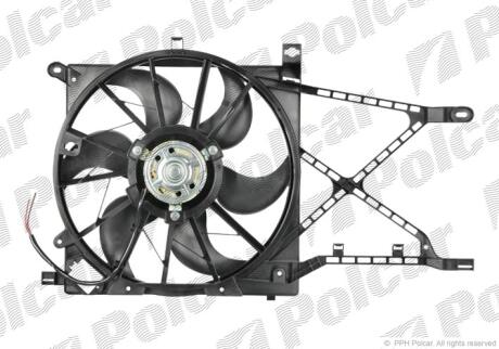Вентилятори з корпусом / кронштейном OPEL ASTRA H Polcar 550923W2