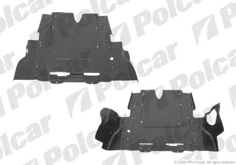 Захист під двигун ASTRA H/ZAFIRA B,04- Polcar 5509345