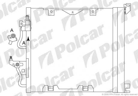 Купить Радиатор кондиционера Opel Astra H 1.7 CDTI 04- Opel Astra, Zafira Polcar 5509K8C4 (фото1) подбор по VIN коду, цена 3155 грн.