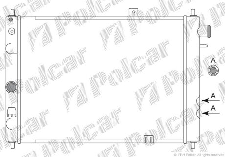 Радіатори охолодження | ASCONA C (J82), 09.8 Polcar 551308A2