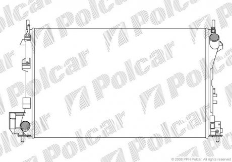 Радиатор охлаждения Fiat Croma Opel Signum, Vectra C Saab 9-3, 1.8-3.2 04.02- SAAB 9-3, Opel Vectra, Fiat Croma Polcar 551808A2