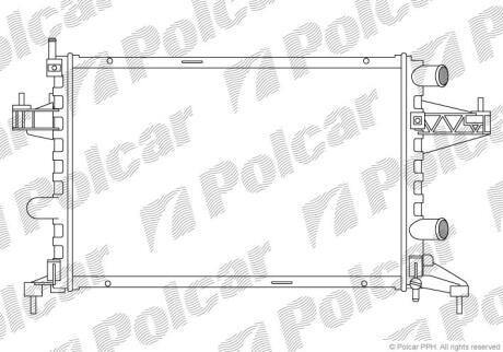 Радіатори охолодження CORSA C 01- Polcar 555608B1