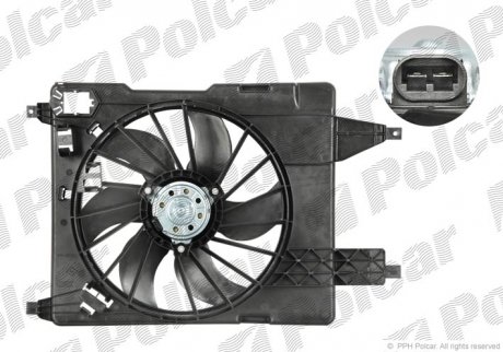 Купить Вентилятор охлаждения двигателя Renault Megane II 1.5dci 03-09 Renault Megane, Scenic Polcar 601223W3 (фото1) подбор по VIN коду, цена 2081 грн.