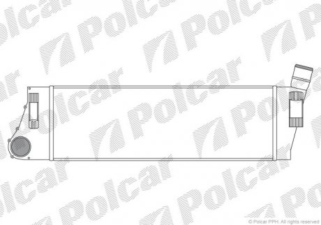 Интеркуллер Renault Grand Scenic, Megane 1.5D/1.9D/2.0 09.02- Polcar 6012J8-1