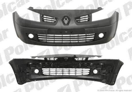 Бампер передній MEGANE II 06-08 Polcar 6013074
