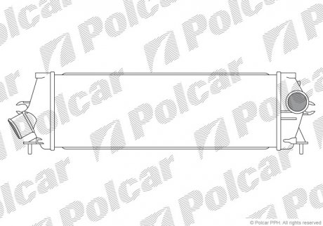 Купити Інтеркулер Renault Trafic 2.0/2.5 DCI 06- Polcar 6027J8-1 (фото1) підбір по VIN коду, ціна 3179 грн.