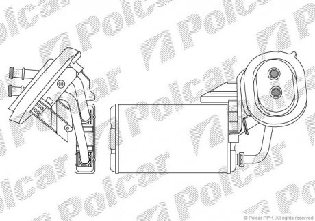 Радіатор пічки Nissan Interstar Opel Movano Renault Master Ii 1.9D-3.0D 07.98- Opel Movano, Renault Master Polcar 6041N8-2