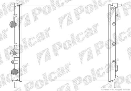 Радіатори охолодження THALIA, 08-13 Polcar 606008A1