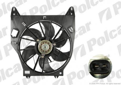 Купить Вентилятор радиатора Renault Kangoo 1.9D 08.97- Renault Kangoo Polcar 606023W2 (фото1) подбор по VIN коду, цена 2162 грн.