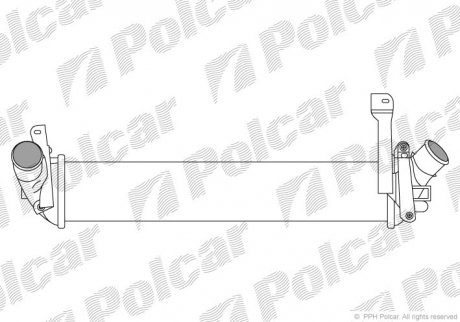 Купить Интеркуллер Renault Kangoo 1.5Dci 01- Renault Kangoo Polcar 6060J8-2 (фото1) подбор по VIN коду, цена 3033 грн.