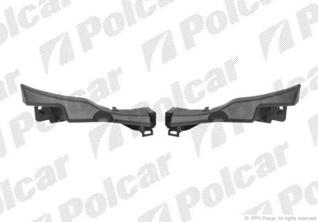 Кронштейн бампера ЛІВ+ПРАВ KANGOO, 01.08- Polcar 6062075