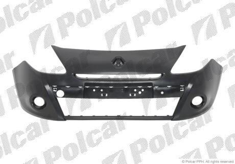 Бампер передній CLIO III (R0/1), 09- Polcar 6064071