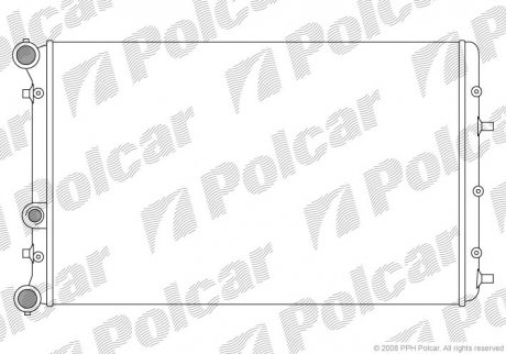 Купити Радіатор охолодження Skoda Fabia 1.0-2.0 08.99- Skoda Fabia, Volkswagen Polo, Seat Ibiza, Cordoba, Skoda Roomster Polcar 691308-2 (фото1) підбір по VIN коду, ціна 1844 грн.