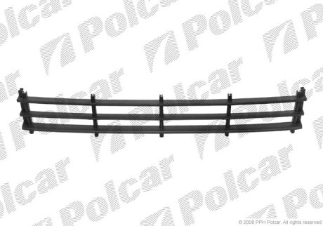 Решітка в бампері середн | SKOD.OCTAVIA II,05- Skoda Octavia Polcar 692227