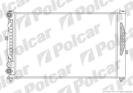 Радіатори охолодження A6 97-01 Polcar 692508B1