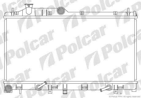 Радіатори охолодження | OUTBACK (BL, BP), 09 Polcar 7208083