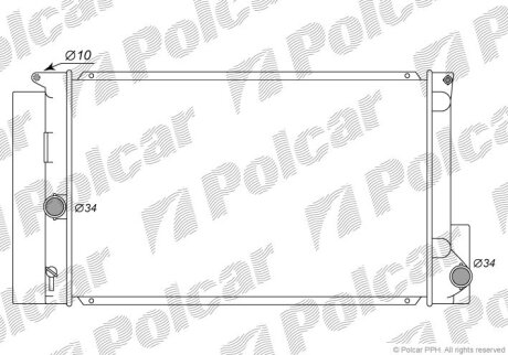 Радіатори охолодження | COROLLA (E170), 13- Polcar 8116081