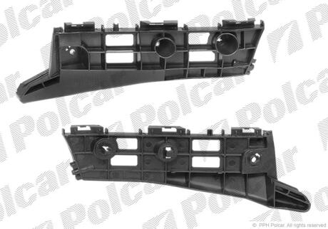 Кронштейн бампера PRIUS, 05.09- Toyota Prius Polcar 81H10712
