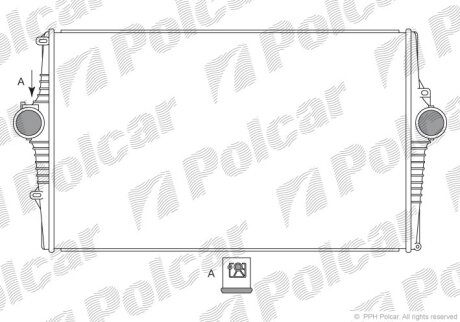 Радіатори повітря (Інтеркулери) | S80 Polcar 9080J82